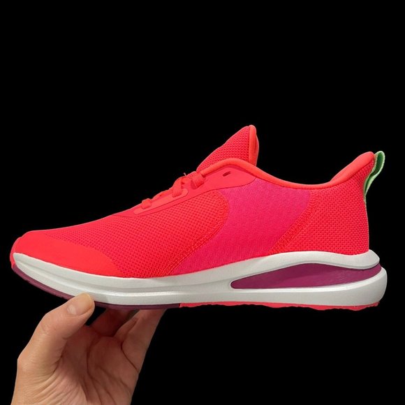 Adidas Fortarum Big Girls Sneaker Size 5.5 Bright Pink Lightweight & Comfortable - Picture 4 of 16